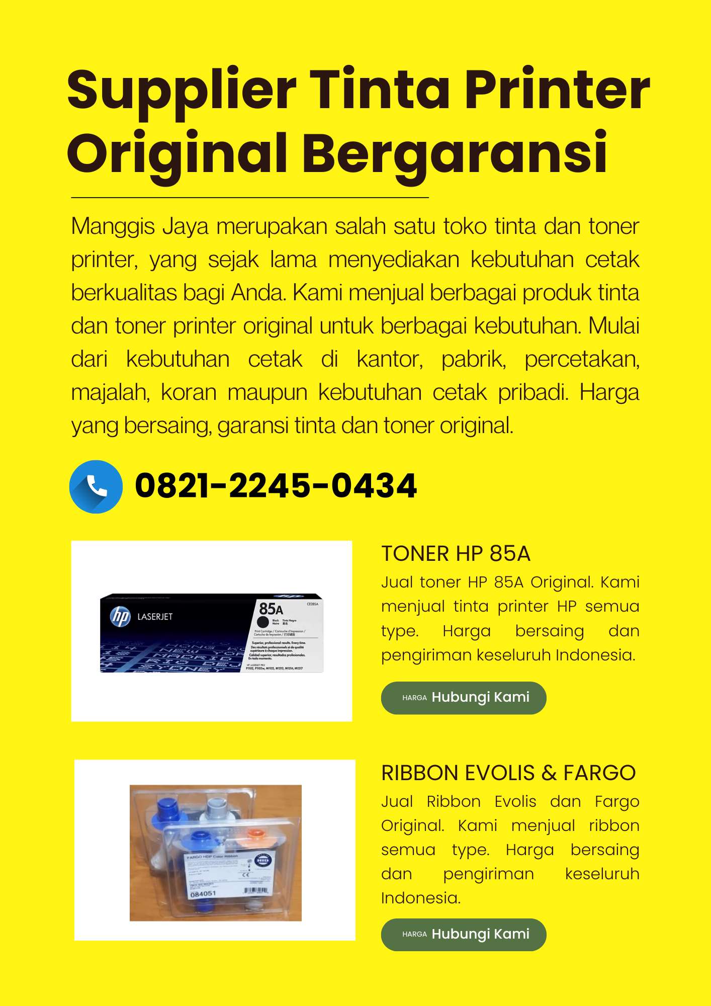 supplier tinta printer original